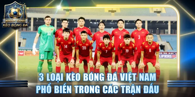 3 loại kèo bóng đá Việt Nam phổ biến trong các trận đấu