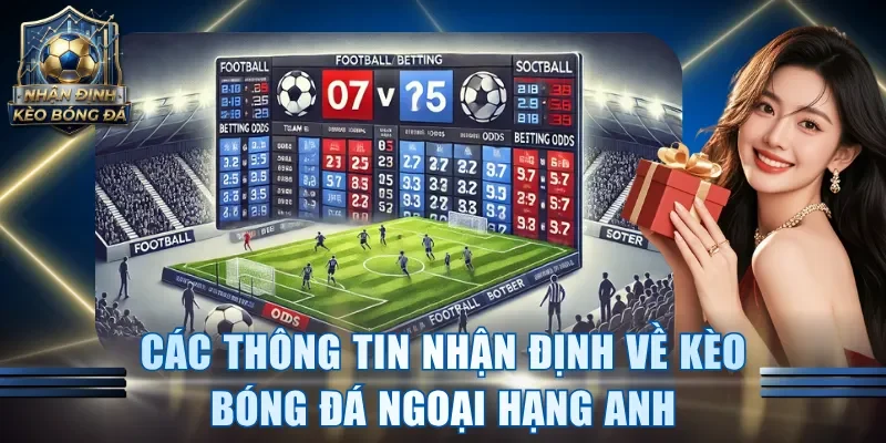 Các thông tin nhận định về kèo bóng đá Ngoại Hạng Anh