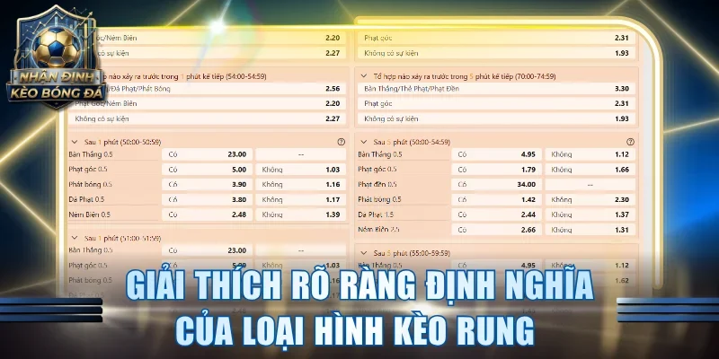 Giải thích rõ ràng định nghĩa của loại hình kèo rung 