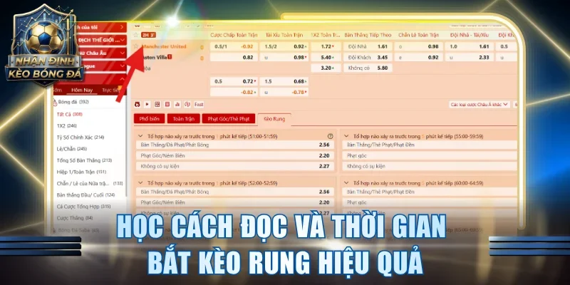 Học cách đọc và thời gian bắt kèo rung hiệu quả