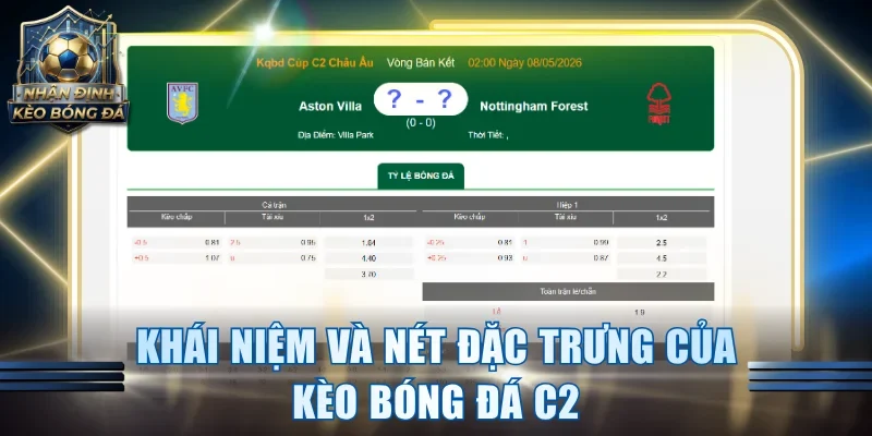 Khái niệm và nét đặc trưng của kèo bóng đá C2