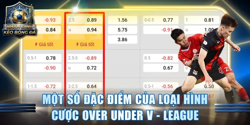 Một số đặc điểm của loại hình cược Over Under V - League