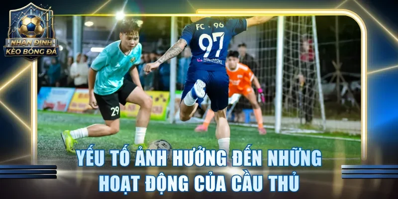 Yếu tố ảnh hưởng đến những hoạt động của cầu thủ