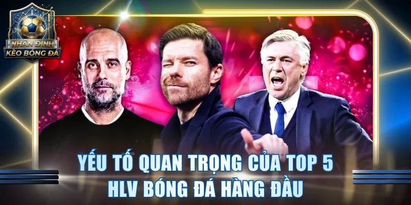 Yếu tố quan trọng của top 5 HLV bóng đá hàng đầu
